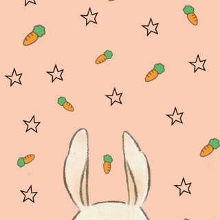 Cartoon cute Easter wallpaper