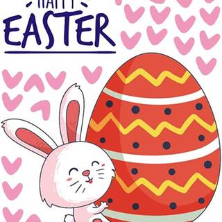 Cartoon cute Easter wallpaper