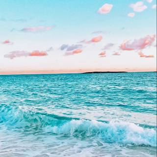 Preppy ocean wallpaper