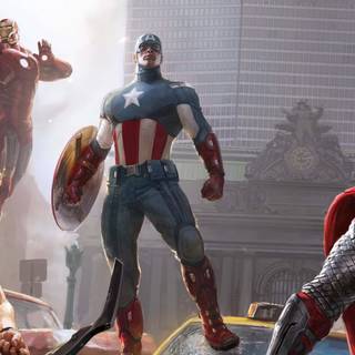 Avengers dual screen wallpaper