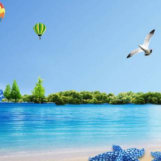 Cool summer scenes wallpaper