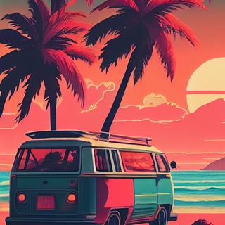 Beach summer aesthetic wallpaper