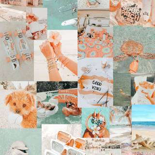 Summer aesthetic preppy wallpaper