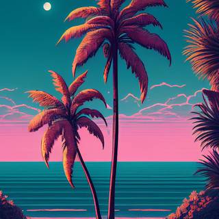 Beach summer aesthetic wallpaper