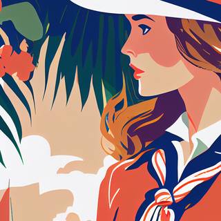 Summer aesthetic preppy wallpaper