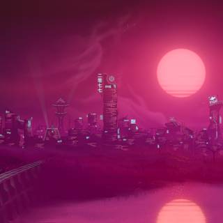 Cyberpunk pink wallpaper