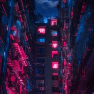 Cyberpunk pink wallpaper