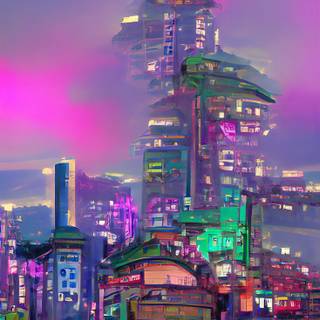 Cyberpunk pink wallpaper