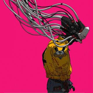 Cyberpunk pink wallpaper