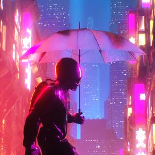 Cyberpunk pink wallpaper