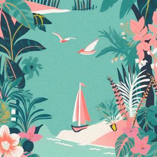 Preppy aesthetic spring wallpaper