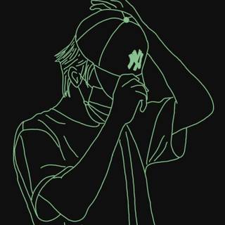 Black illustration wallpaper