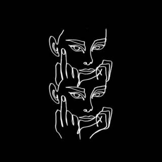 Black illustration wallpaper