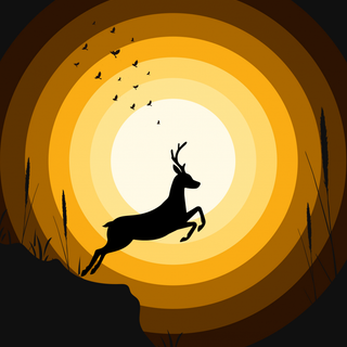 Black illustration wallpaper