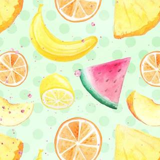 Cute summer foods wallpaper
