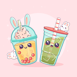 Spring boba wallpaper