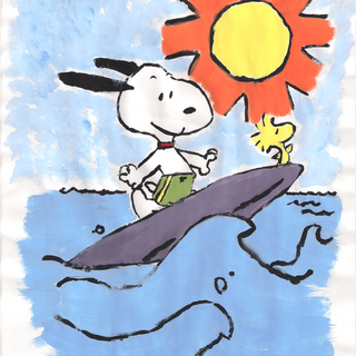 Snoopy summer desktop wallpaper