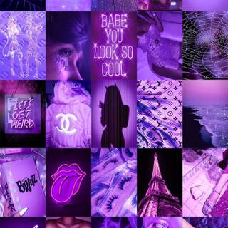 2023 purple aesthetic wallpaper