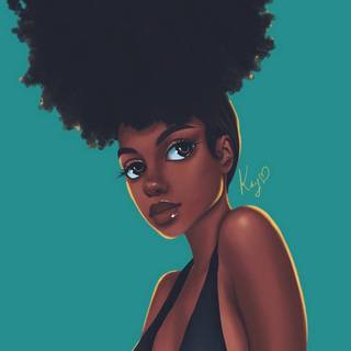 Black pretty girl wallpaper