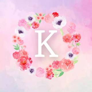 Cute letter K wallpaper