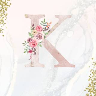 Cute letter K wallpaper