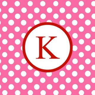 Cute letter K wallpaper