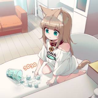 Osakana Neko wallpaper