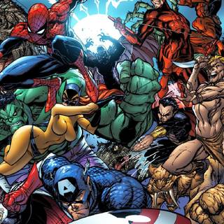 Marvel superheroes desktop wallpaper