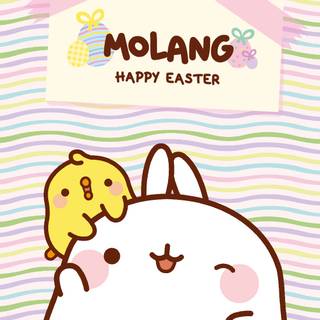Easter Molang wallpaper
