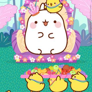 Easter Molang wallpaper