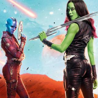 Zoe Saldana Guardians of the Galaxy 3 wallpaper wallpaper