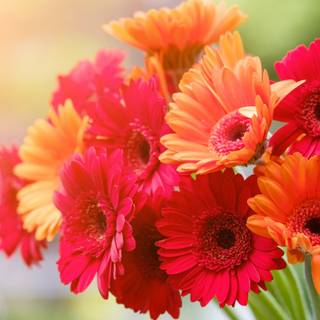 Colorful daisy wallpaper