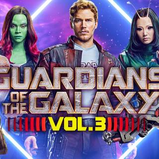 Zoe Saldana Guardians of the Galaxy 3 wallpaper