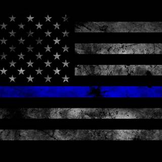 Back the blue flag wallpaper