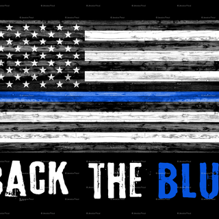 Back the blue flag wallpaper