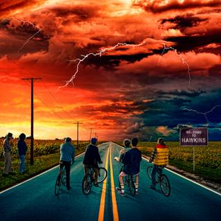 Welcome to Hawkins wallpaper