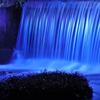 Blue waterfall wallpaper