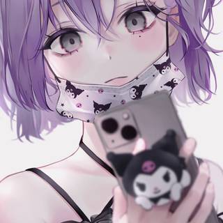 Kuromi anime wallpaper