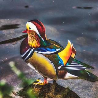 Mandarin ducks wallpaper