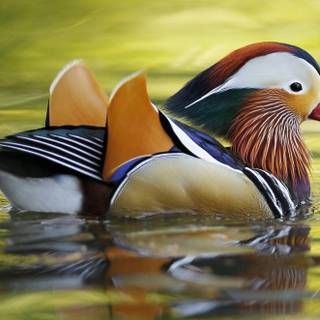 Mandarin ducks wallpaper