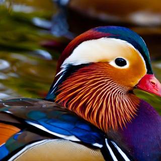 Mandarin ducks wallpaper