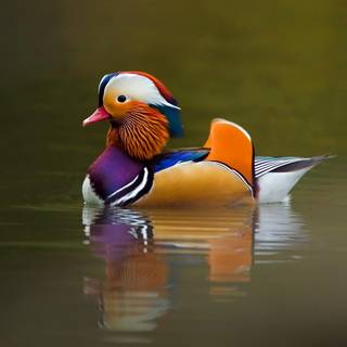 Mandarin ducks wallpaper