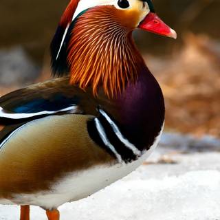 Mandarin ducks wallpaper