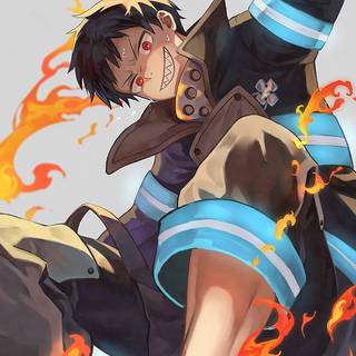 HD 4k Shinra Kusakabe wallpaper