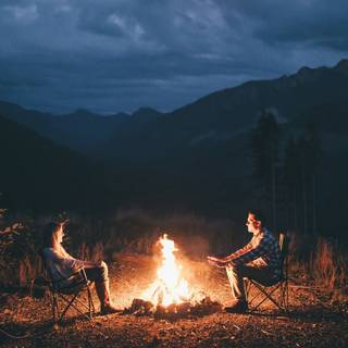 Campfire spring wallpaper