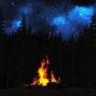 Campfire spring wallpaper