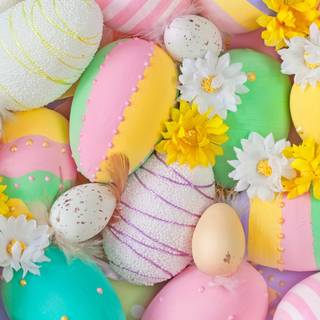 Glittery Easter wallpaper