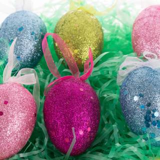 Glittery Easter wallpaper