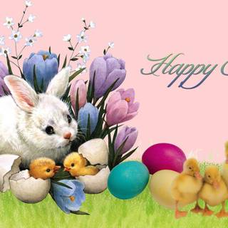 Easter bunny desktop wallpaper