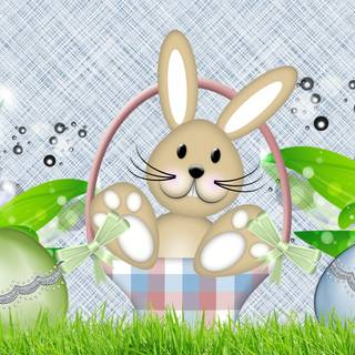 Easter bunny desktop wallpaper